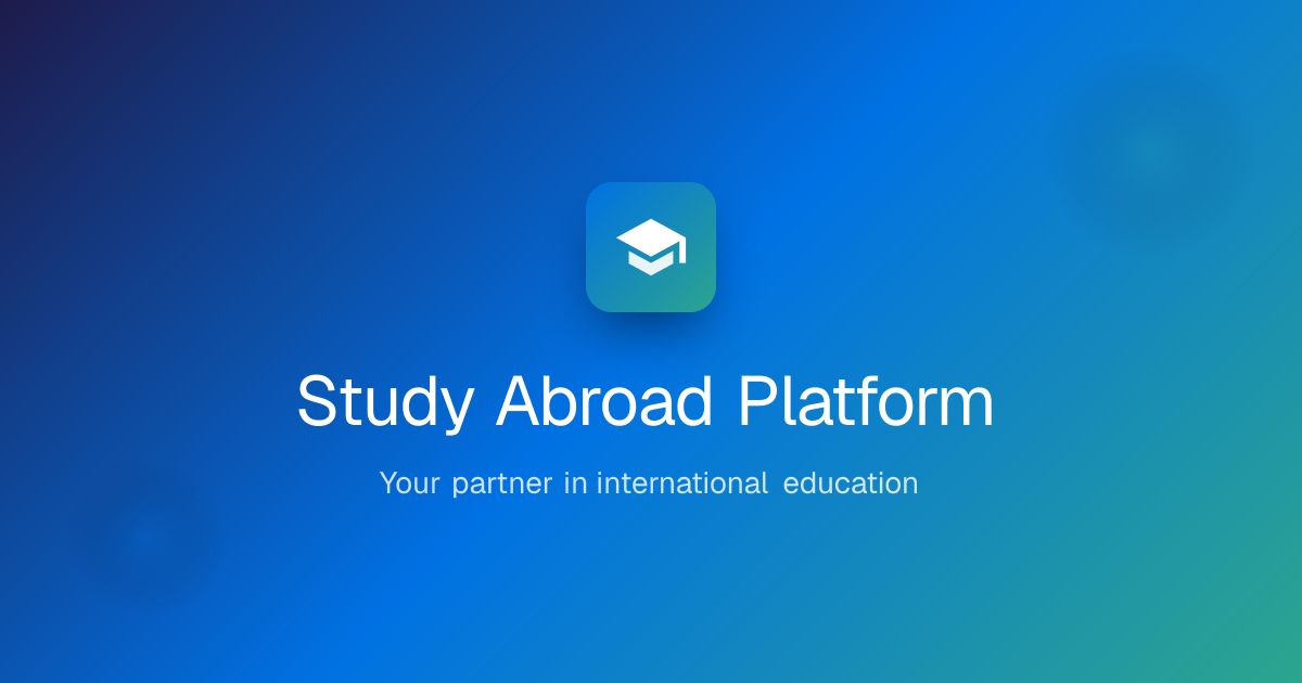 Ariona Study Abroad - Application Management Platform